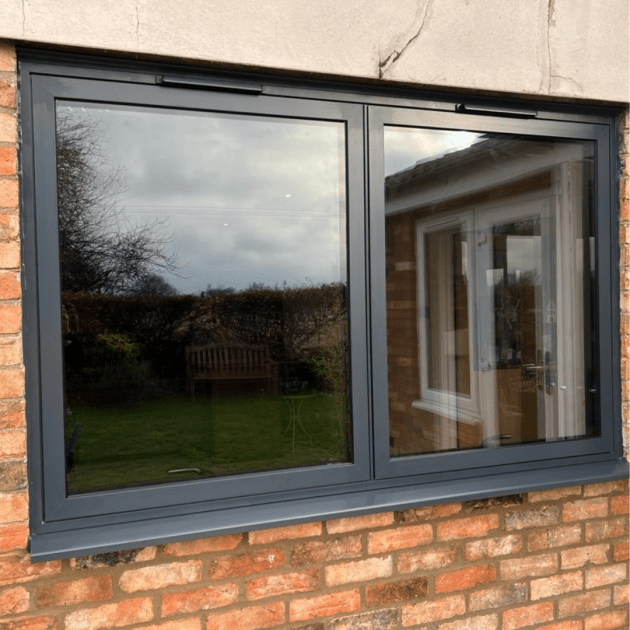 60in x 60in Aluminum Dual Casement Window