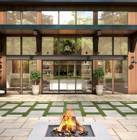 120in x 96in Aluminum Sliding Door