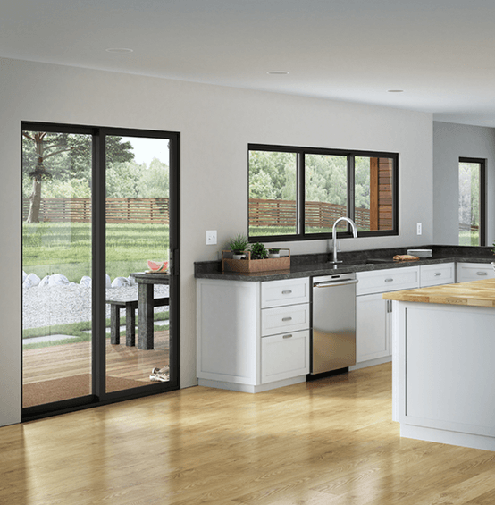 72in x 80in Aluminum Sliding Door