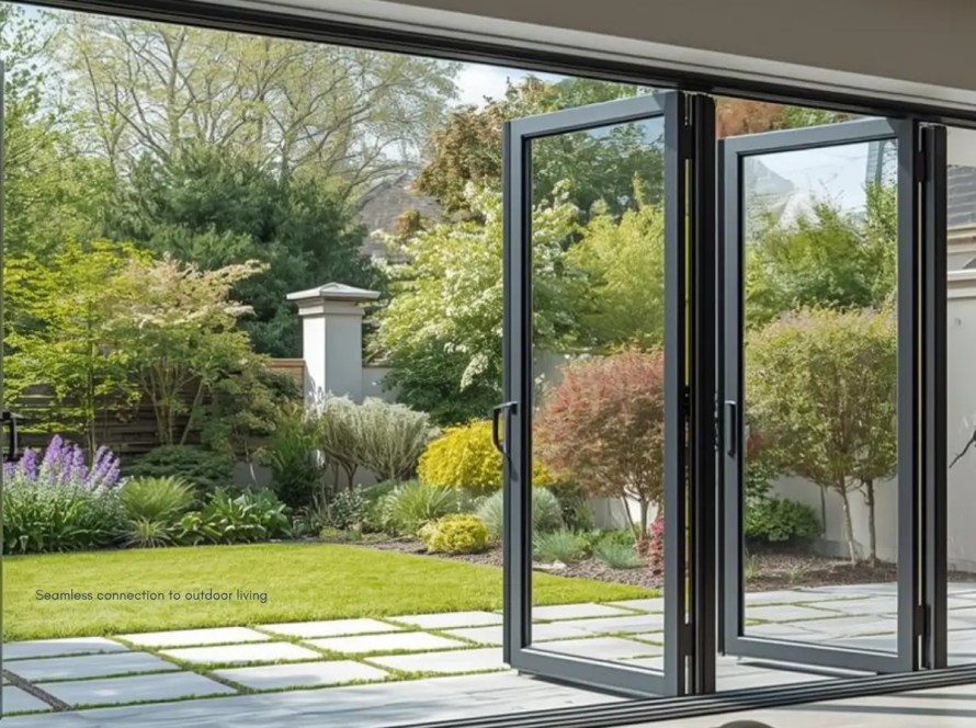 Customization options in aluminum vs. other bifold door types for luxury interiors